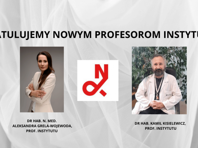 GRATULUJEMY NOWYM PROFESOROM INSTYTUTU