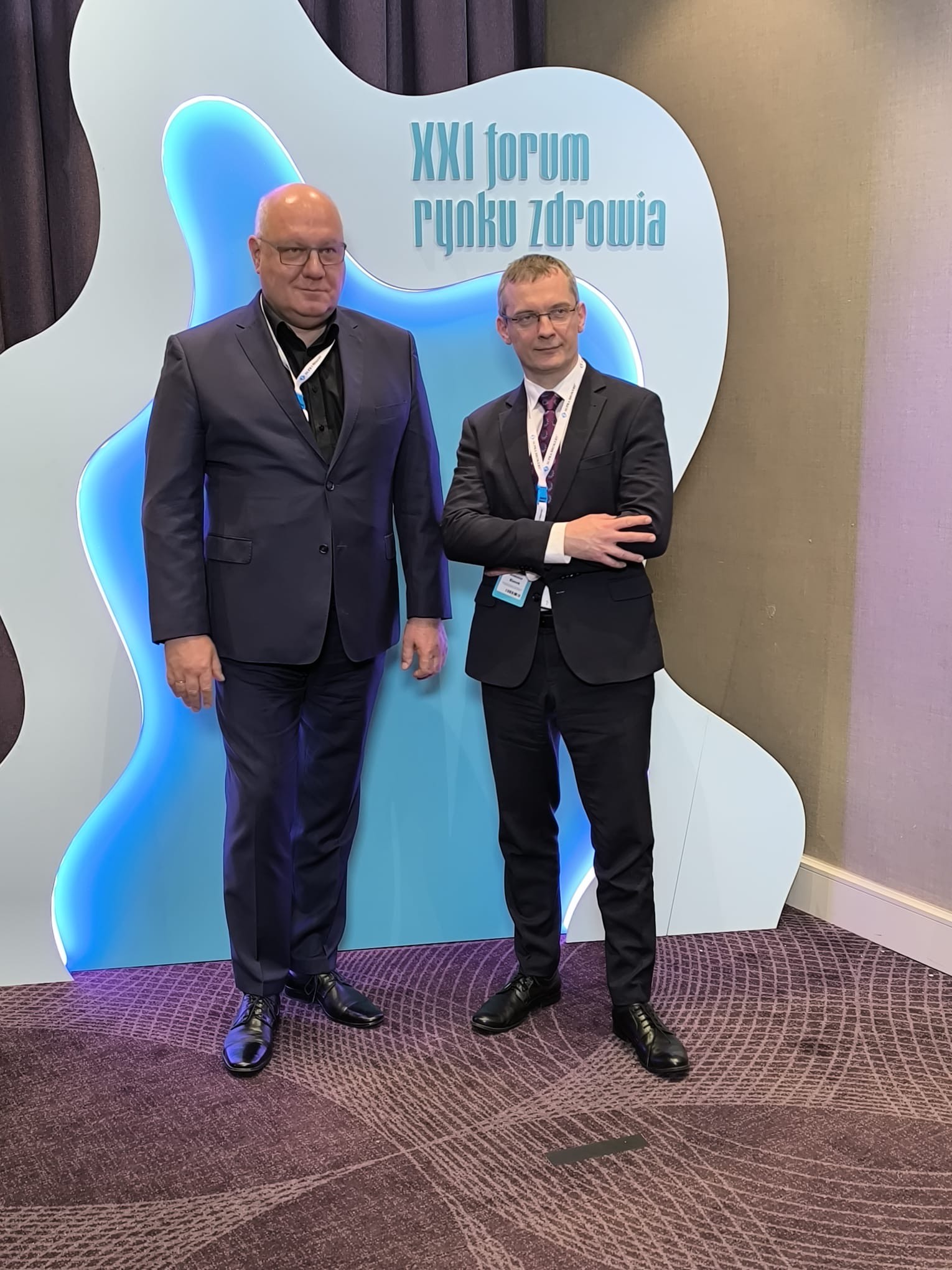 mgr inż. Waldemar Stylo, Zastępca Dyrektora Oddziału ds. Zarządzania i Finansów oraz prof. Sławomir Blamek, Dyrektor NIO-PIB Oddział w Gliwicach
