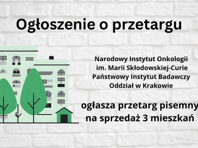 Ogłoszenie - przetarg na mieszkania
