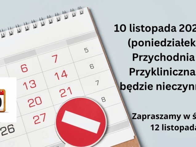 Ważny komunikat dla Pacjentów