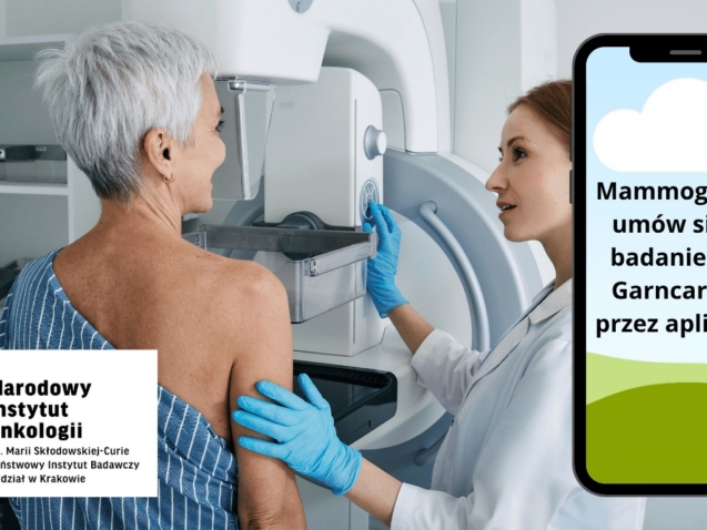Narodowy Instytut Onkologii w Krakowie zaprasza na mammografię przesiewową!