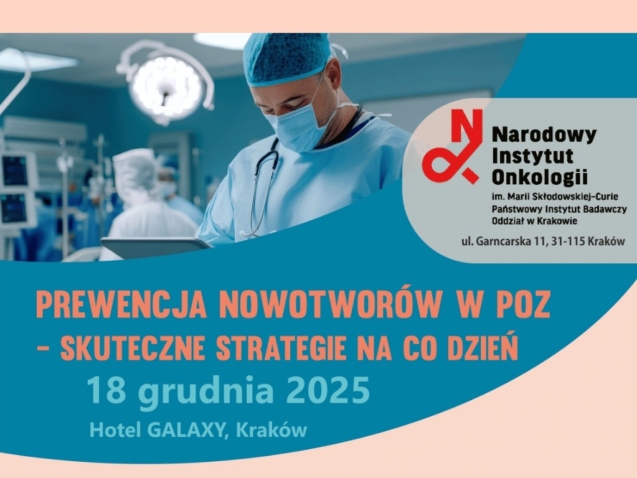 Zaproszenie na Konferencję: PREWENCJA NOWOTWORÓW W POZ – SKUTECZNE STRATEGIE NA CO DZIEŃ